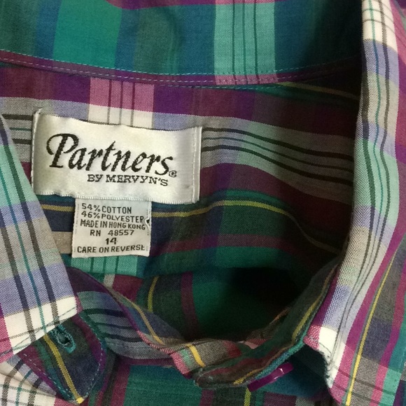 FINAL SALE PRICE LS Plaid Button Down Shirt in Size 14 - Picture 6 of 7